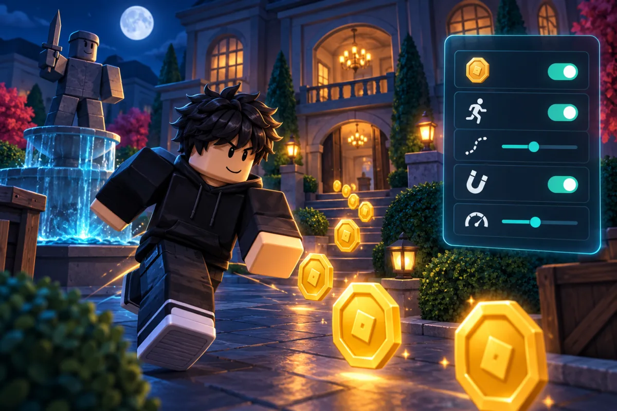 Auto Farm in Murder Mystery 2: coins and options
